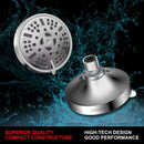 HOPOPRO NBC News Recommended Brand Upgraded 9 Settings High Pressure Shower Head, Fixed Showerhead Adjustable Bathroom Showerhead Multi-functional Rainfall Showerhead for Low Water Flow