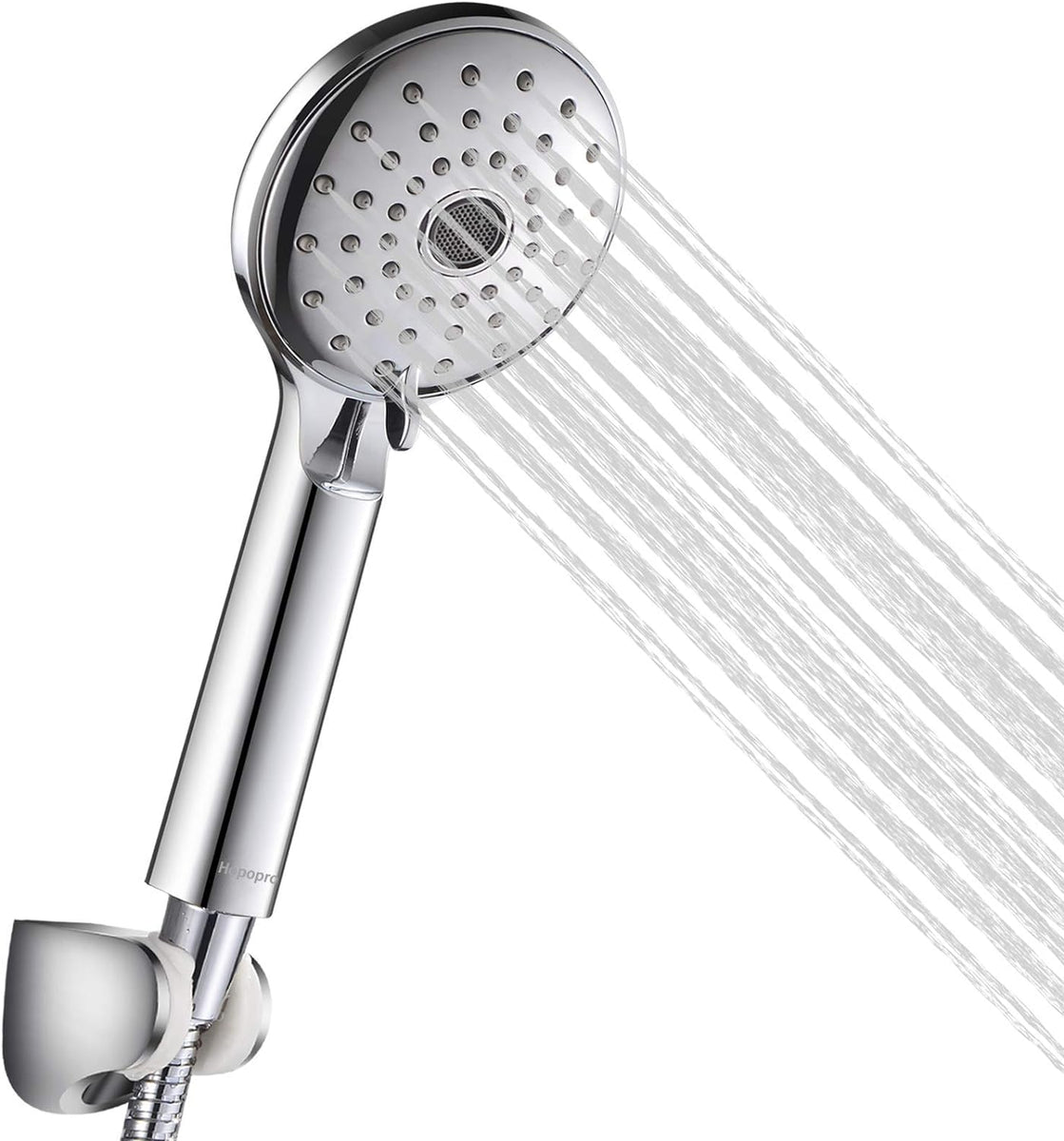 Shower Hopopro High-Pressure Handheld Shower Head Set with 59 Inch Sta