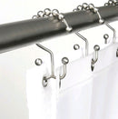 HOPOPRO Shower Curtain Hooks Rust Resistant Shower Curtain Rings Hooks for Bathroom Shower Curtain Rings 12 Pcs