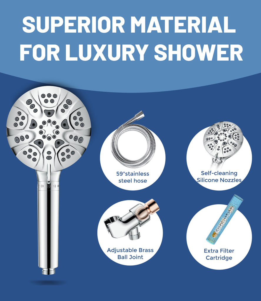 HOPOPRO NBC News Recommended Brand Filtered Shower Head with Handheld ...